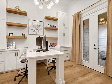 Built-In Home Office in Prosper, TX by SHADELE Design & Remodeling